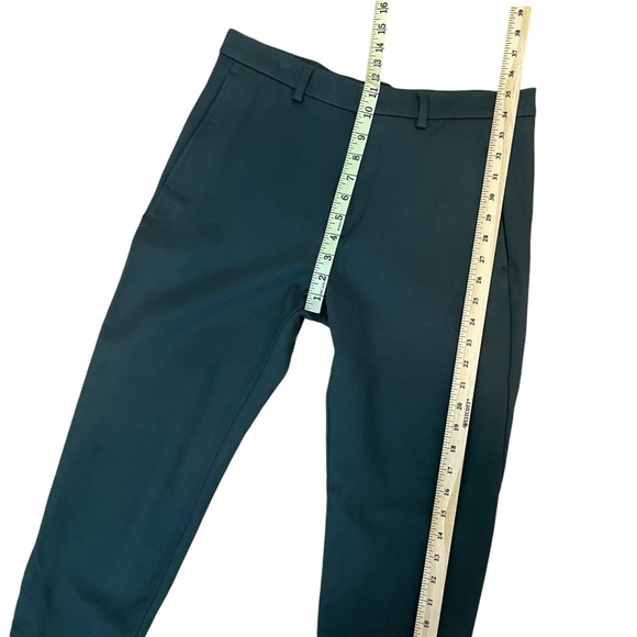 COS Men Pant Jersey Stretch Slim Trousers Zip Ankle Dark Green Size EU 48 - Picture 6 of 15
